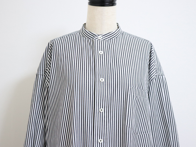 TICCA スクエアビッグシャツ　ロンドンストライプ素材コットン100％