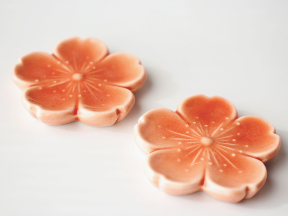 清水焼 茜桜 箸置きセット 紫泉 | キッチン・ハウスキーピング